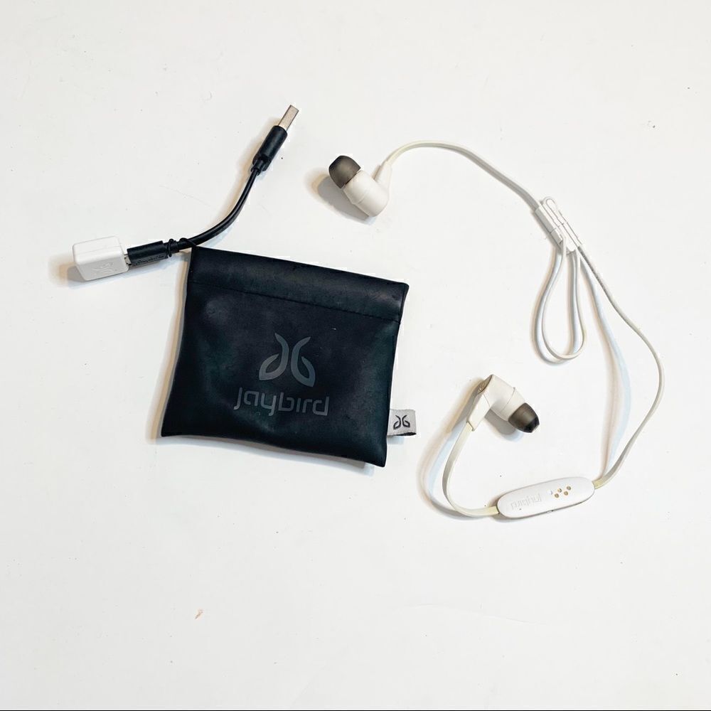 JAYBIRD Wireless Bluetooth Earphones, Case, and Charger